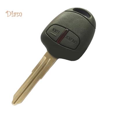 Klíčenka 433,92 MHz 2 tlačítka s dálkovým ovládáním do auta s čipem ID46, nesestříhaná čepel pro Mitsubishi