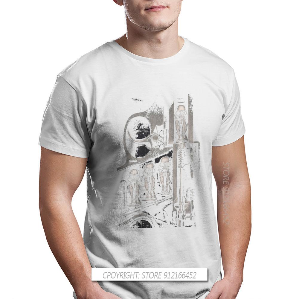 Giger Birth Machine Round Collar TShirt Goth 1980s Subculture Rock Romance 100% Cotton Original T Shirt Man's Tops New Design