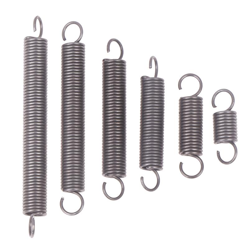 1 szt. Sprężyna naciągowa przedłużająca Sprężyny Stalowe Haczyk Sprężyna rozprężna Średnica drutu 1,0 mm Średnica zewnętrzna 8 mm Długość 30 mm - 300 mm Różne rozmiary
