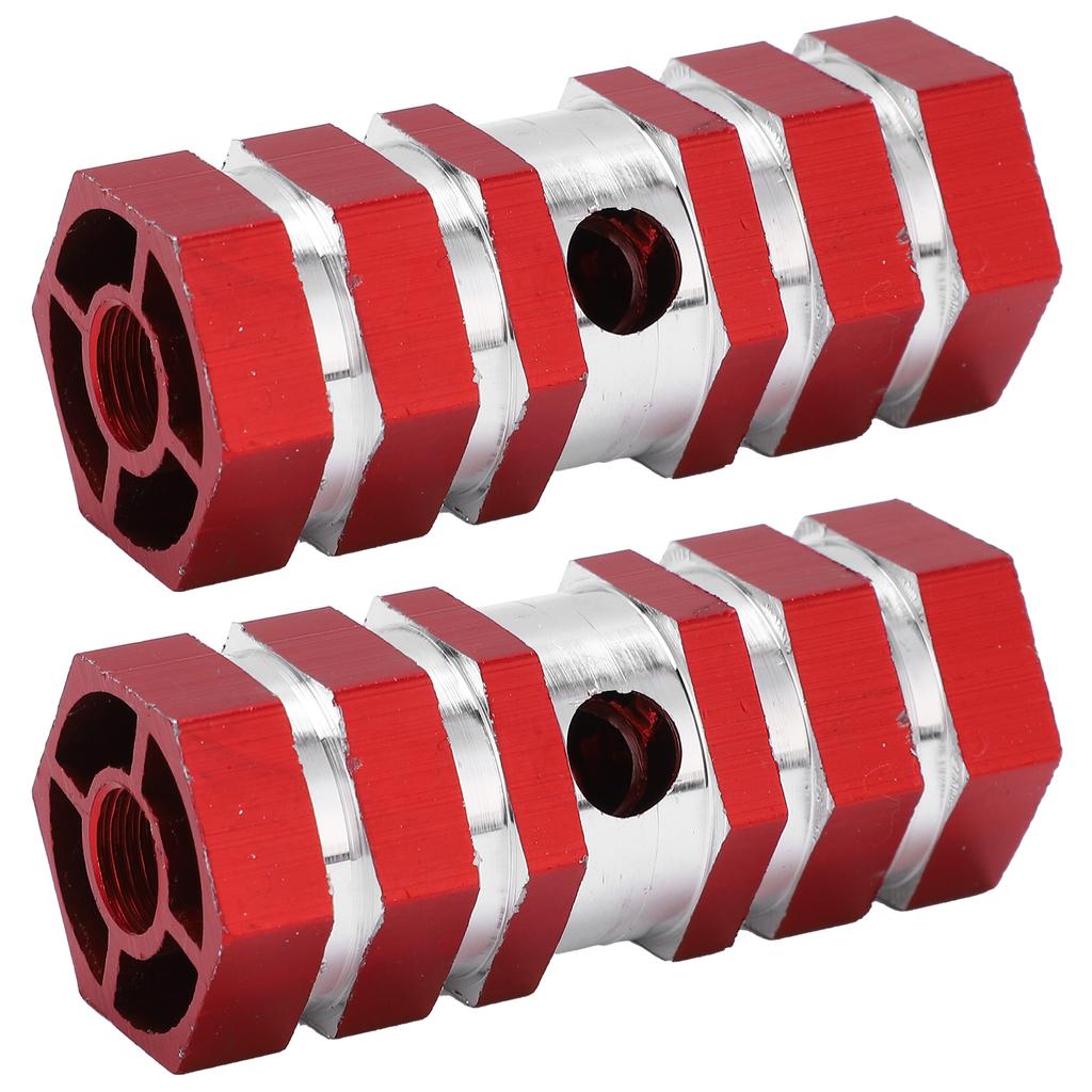 2pcs Bike Pegs Durable Sturdy Portable Antiskid Design Bike Accessories for Mountain CyclingRed