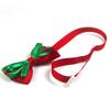 1pc Multi-Pattern Cloth Pet Bow Puppy Necklace Christmas Decor Prop Personilzed Safe Adjustable