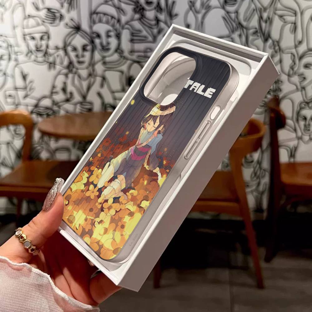 U-Undertale Phone Case For IPhone 17 16 15 14 Plus 13 12 11 Pro Max Pro Wave Corrugated Cover