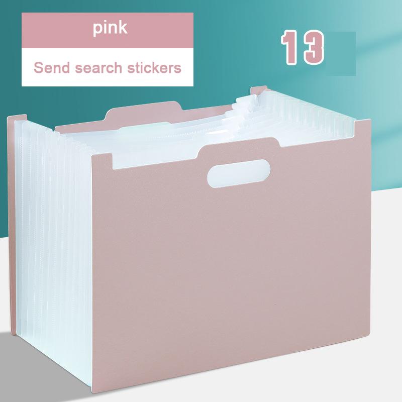 Masaüstü Dikey Klasör Eğik Ağız Organ Çantası Çok Katmanlı Geri Çekilebilir Organ Tarzı Saklama Çantası Öğrenci Sınav Kağıt Depolama