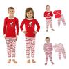European And American Printed Christmas Home Clothing Suit For Parents And Children