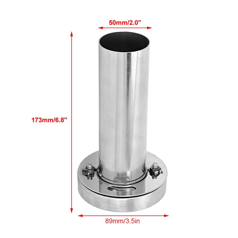 Car Removable Round Head Exhaust Muffler Silencer Car Modification (3.5in)
