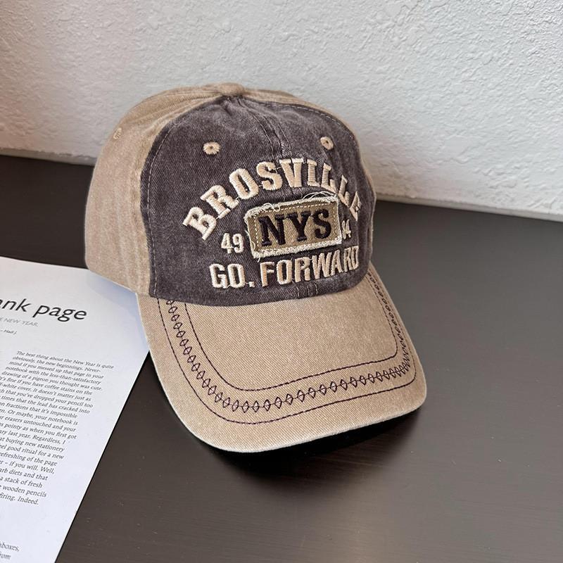 Vintage American Style Baseball Cap With Washed Cotton For Casual Summer Wear