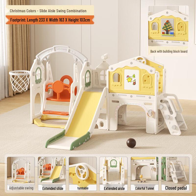 Multifunkční klouzačka a houpačka pro děti