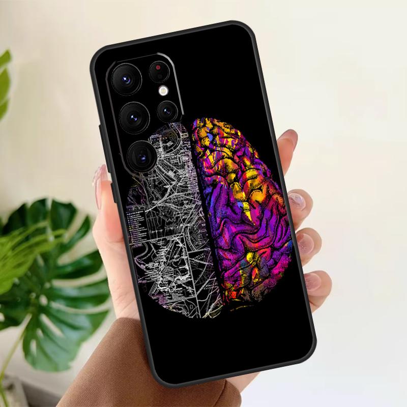 Medizinische menschliche Organe Gehirn Weiche Hülle Für Samsung Galaxy S24 Ultra S21 S22 S23 S25 Plus S20 FE S9 S10 S23 FE Handyhülle