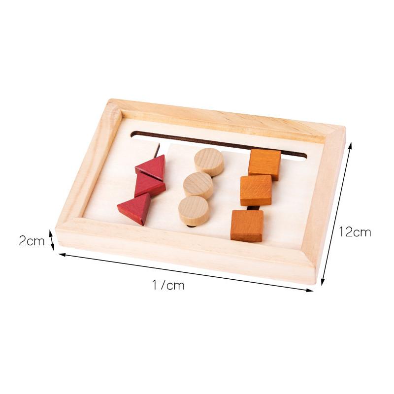 Matching Shape Wooden Game Board Children Puzzle Toy For Cognition Shape
