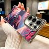 Osaka Tokyo Japan Scenery Plating Phone Case For Samsung Galaxy S24 S25 FE S26 Edge S23 Ultra S22 S21 Plus S20 Anti-Fall Airabag