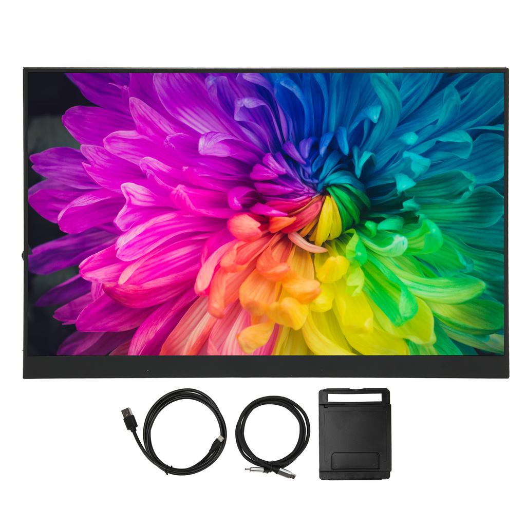 16 Inch Touchscreen Monitor HD 1920x1200 60Hz Built In Dual Speakers Type C Portable Touch Screen Monitor for Gaming