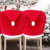 Christmas Chair Cover Santa Hat Dining Chair Covers for New Year 2023 Christmas Party Home Kitchen Table Decoration Gift