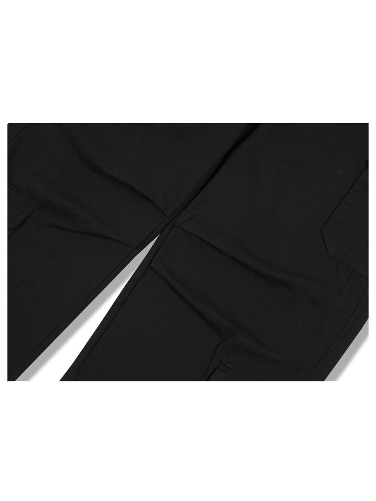 GUBIN Tail Point Cotton Cargo Pants - Black