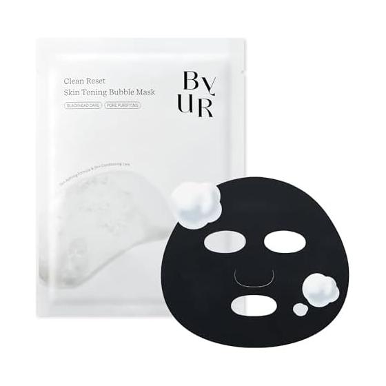 ByUR Byur Skin Toning Bubble Mask 1 Piece Pack Rinse Face Pack Face Pack Sheet Mask Face Mask Pores Pore Management Pore Care Pore Cleaning Pore