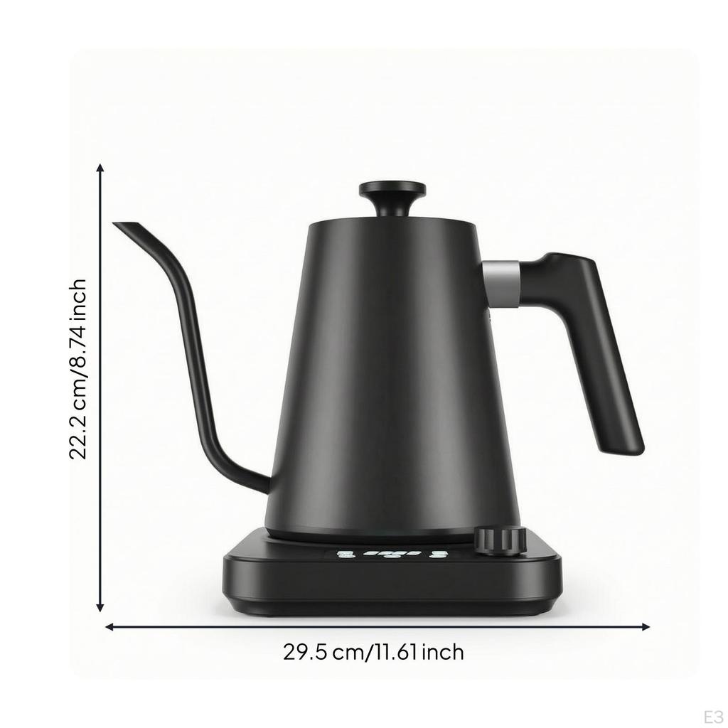 Electric Gooseneck Kettle Temperature Control 1200W Appliance for