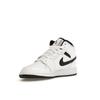 Air Jordan 1 Mid GS Hvit Svart Barnesneakers DQ8423-132
