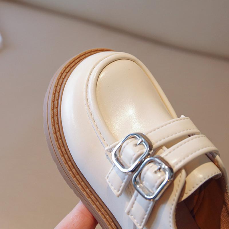 Girls Little Leather Shoes New Spring Korean Style Children's Princess Spring Autumn Single Shoes Soft Sole Casual Student Kids Shoes