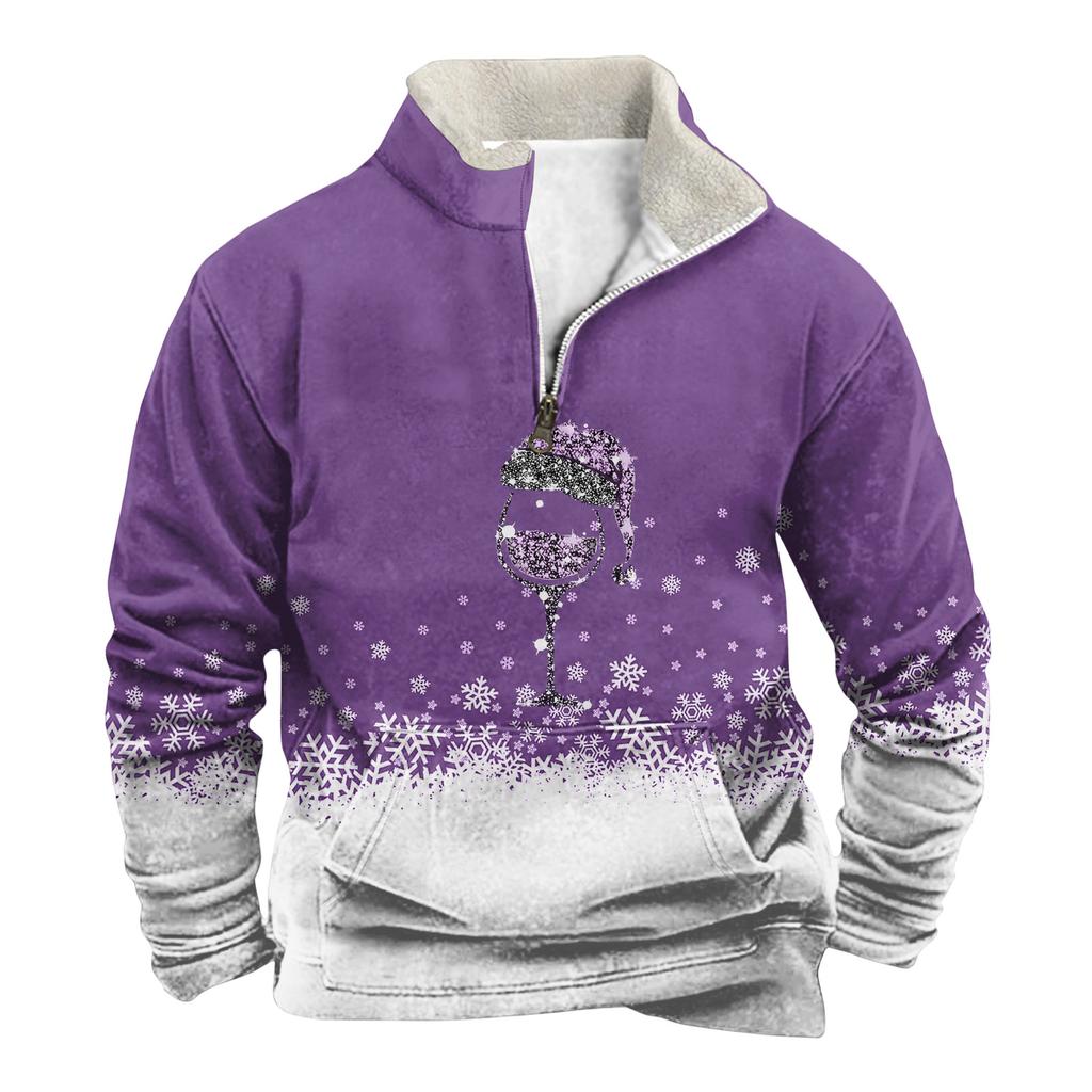 Spring And Men's Standing Collar Sweatshirt Is Outdoor Casual Sweaters Tops