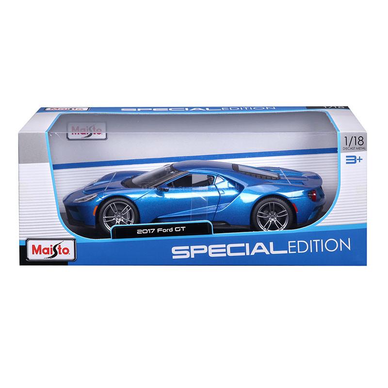 lvmhd7 Maisto 1:18 2017 Ford GT supercar Classic Car Alloy Car Model Static Die Casting Model Collection Gift Toy Gift