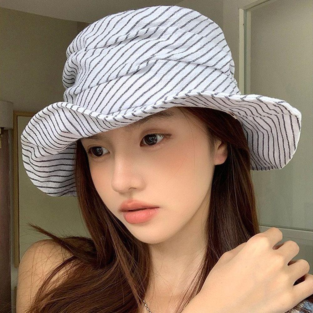 Foldable Women Bucket Hat Spring Summer Sun Hat Fashion Fisherman Caps Men Women
