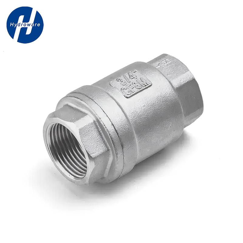 SS304/316L Stainless Steel Vertical Check Valve | BSP Threaded One-Way Valve | High-Pressure Anti-Backflow for Fluid Systems