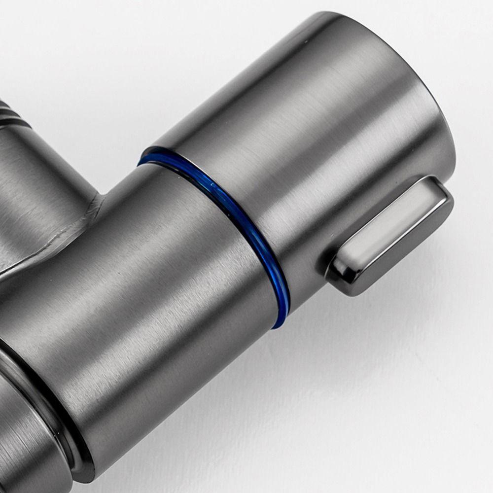 G1/2 Stainless Steel Water Tap Automatic Water Stop Valve Small Space Faucet Flushing System