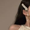 Exquisite Pearl Tassel Hair Clip Crystal Chinese Style Side Bangs Clip Women's Headdress for Special Occasions