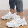 Summer  New Shoes for Women: Ins Trendy Thick Soled Height Increasing White Shoes, Casual Breathable Women's Sports Shoes