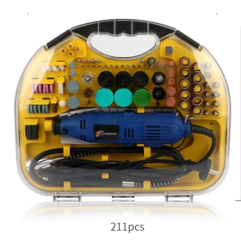 30000RPM Portable Mini Electric Drill Grinder 6 Speed Adjustable Home DIY Polishing Machine Carving Electric Rotary Tool