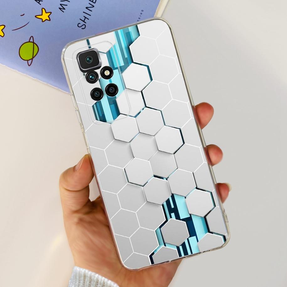 For Xiaomi Redmi 10 Case Redmi 10 Prime Cover Popular Flower Soft Transparent Silicone Phone Cases For Xiomi Redmi 10 2022 Funda