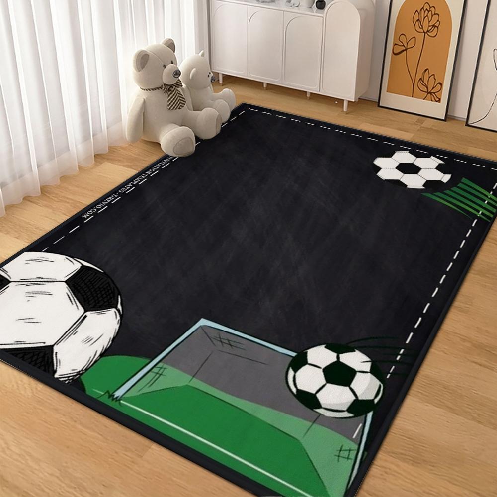 Football Game Patterned Rug Allseason Carpet For Bathroom Kitchen Home Decor New Year Gift