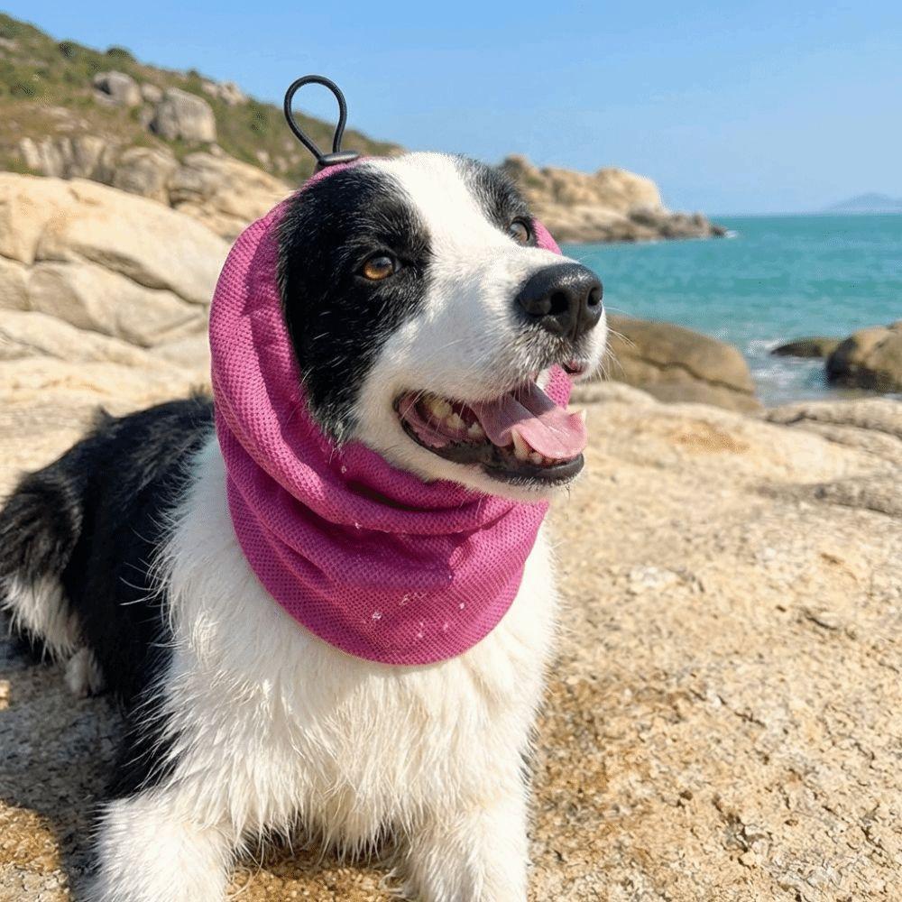 Anti Insect Mosquito Pet Dog Earmuffs Quick Dry Dog Ear Cover Pet Snood  Dog Walking