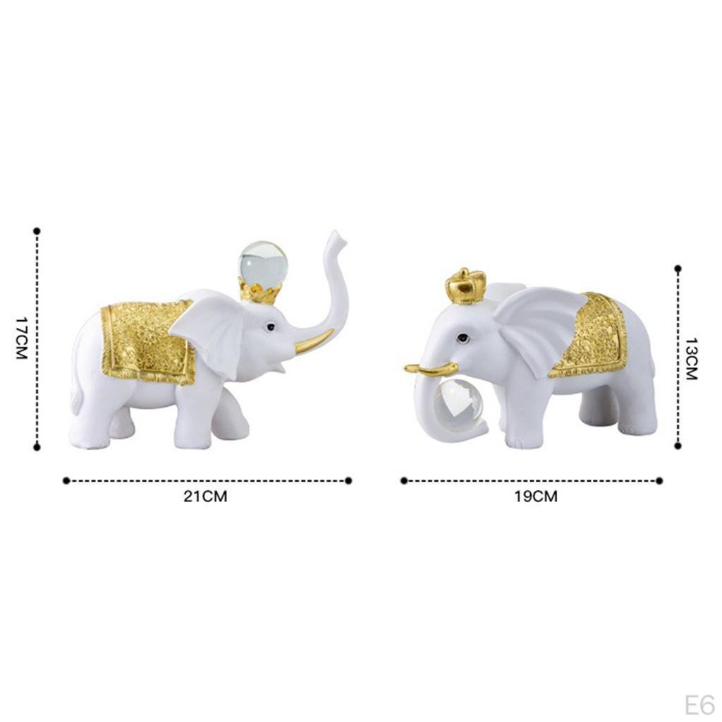 Decor Statue for Bookshelf TV Stand Decoration, Resin Animal Sculpture Crafts Gift Friend,