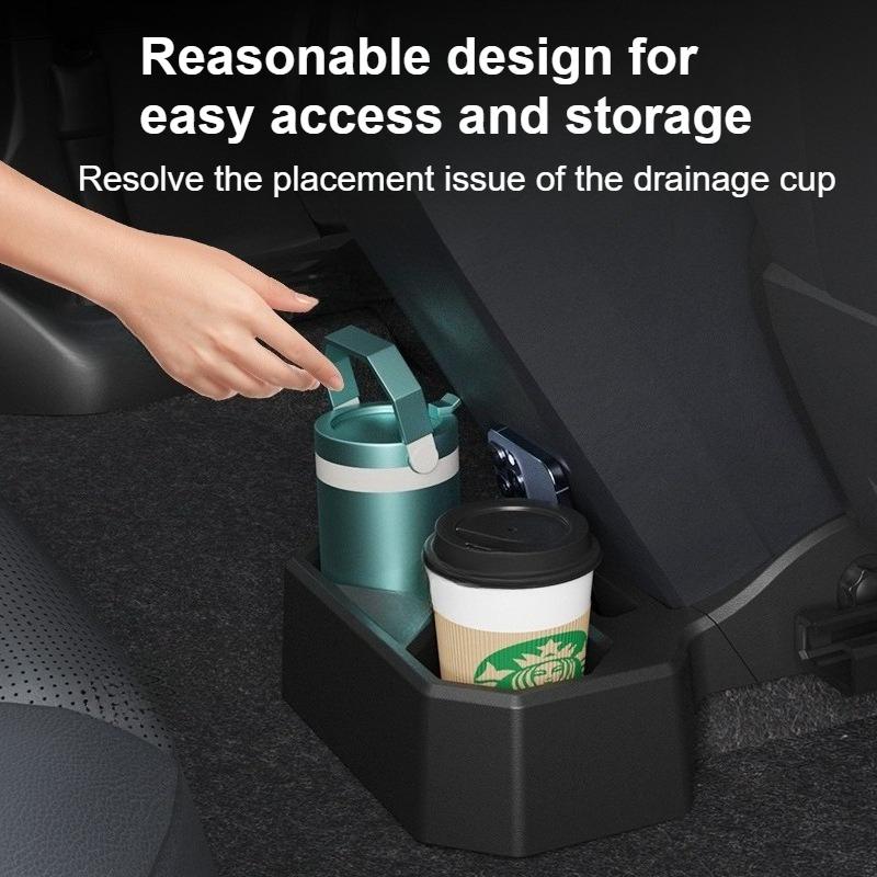 For 2025 2025 Chevrolet Trax Rear Multifunctional Water Cup Holder Storage Box Car Interior Accessories Organizer ABS