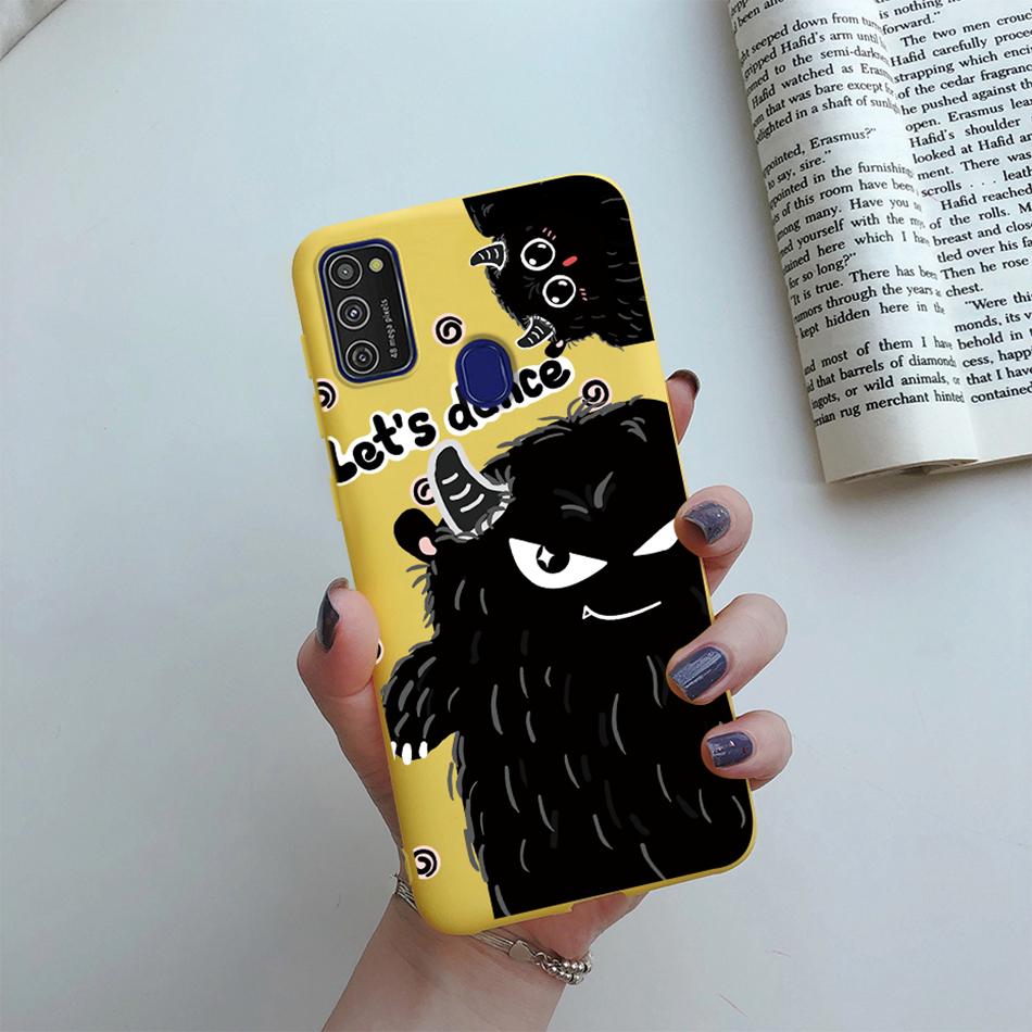 Cute Cartoon Case For Samsung Galaxy M51 M31 M21 M31S M21S M30S Case Candy Colorful Anime Painting TPU Silicone Cover Case Funda