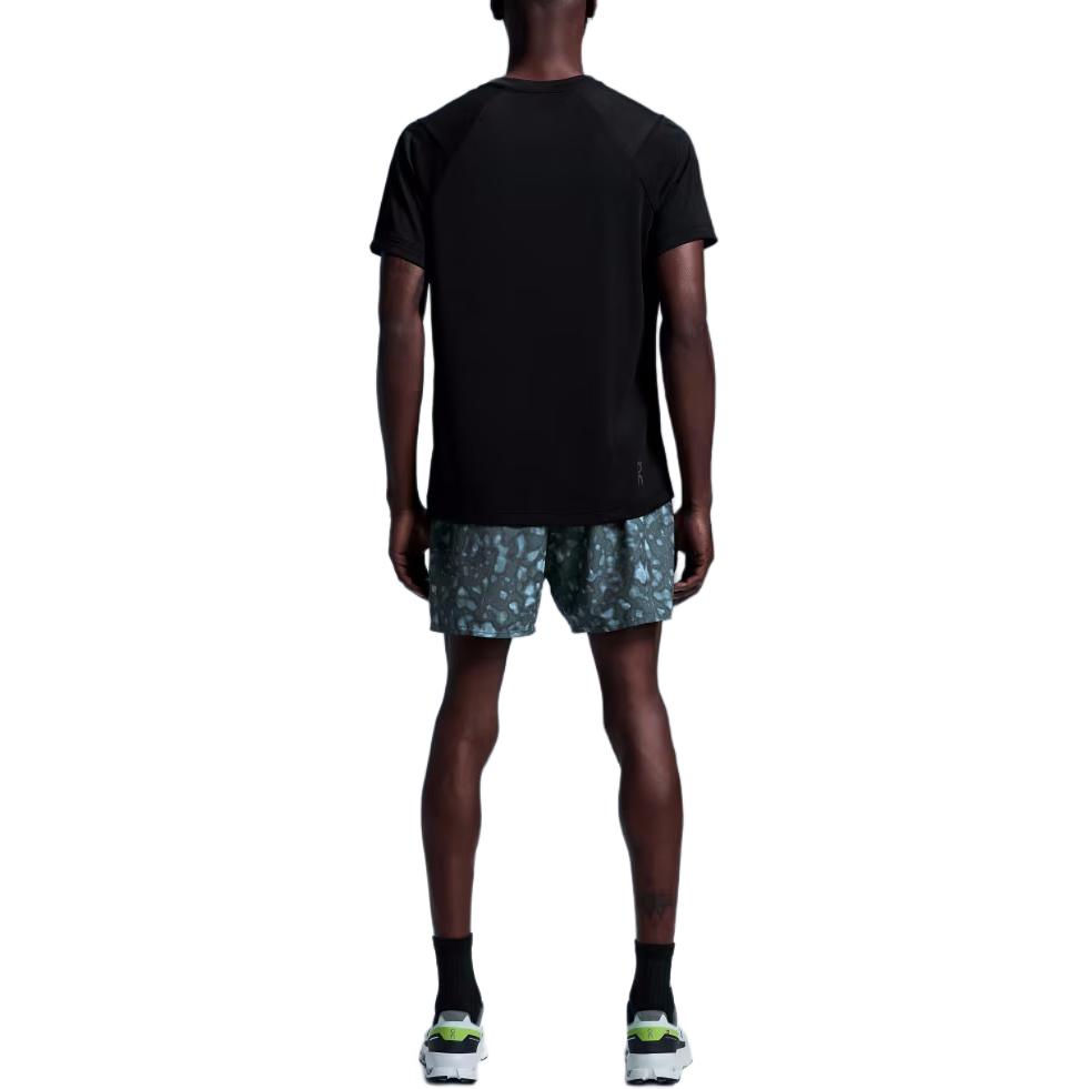 On Trail-T Atmungsaktives Fashi Schweißableitendes Kurzarm-T-Shirt Herren Tops Schwarz 1ME30070553