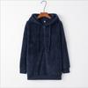 Womens Oversized Sherpa Pullover Hoodie with Pockets Fuzzy Fleece Sweatshirt Buffalo Plaid Fluffy Coat