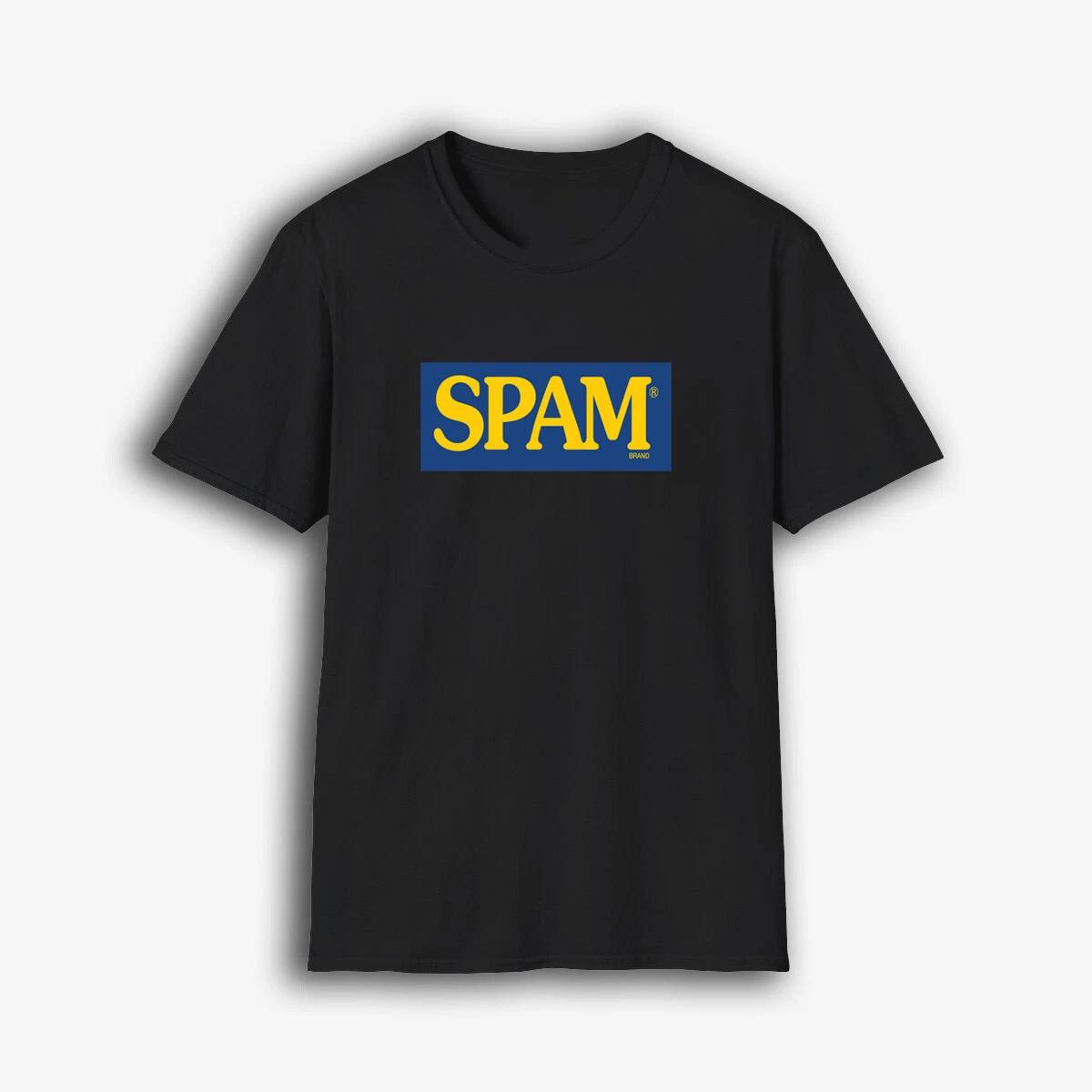 футболка мужская Spam Bland черная с логотипом S-5XL XS