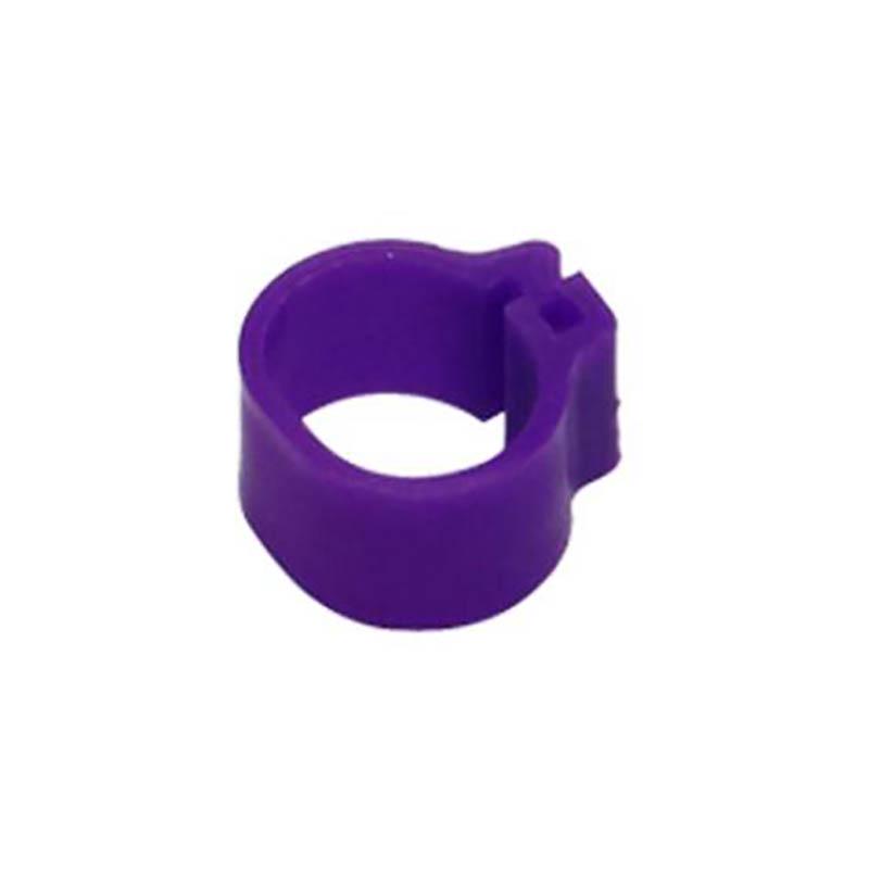 

Идентификационнные многоцветные кольца на лапки птиц 10/100штук 10mm фиолетовый