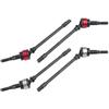 4 Pcs Remote Control Model Accessory Parts Hard Steel Front Axle Drive Shaft for SCX10 RC Car