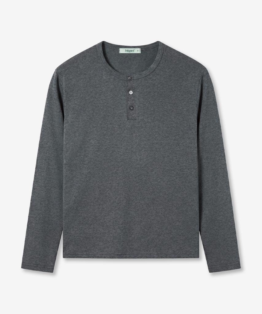 POLYGRAM Coolite U Henley Neck Long Sleeve T-Shirt - 4 Colors