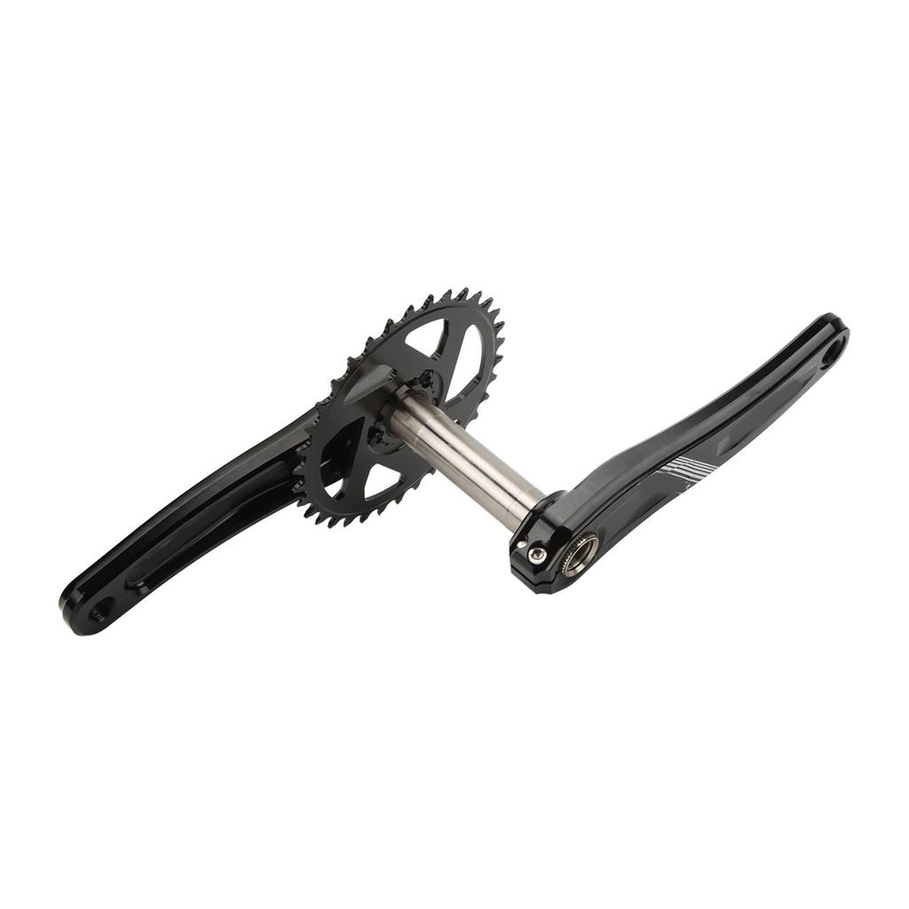 MEROCA 34T Mountainbike Kurbelgarnitur Aluminiumlegierung Hohl Integrierte Kurbelgarnitur mit Kettenblatt und Tretlager