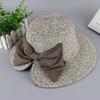 Women Elegant Bowknot Split Beach Cap