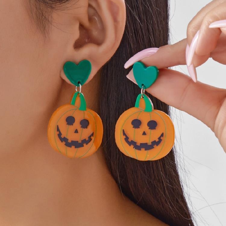 Halloween Themed Celebration Drop Earrings Acrylic Materials Ear Accessories Costume Party Jewelry Gift