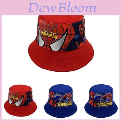 Spider Man Cartoon Printed Kids Fisherman Hat With Sun Protection For Outdoor Play