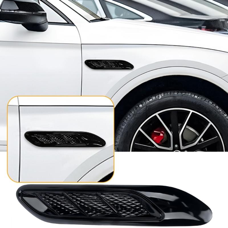 Upgrades s Auto Zijpaneel Luchtinlaten Roosters met Corrosiebestendige TPU Constructie Auto Buitenkant Accessoire voor Eenvoudige Doe-het-zelf Upgrades