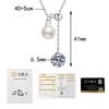 Womens Moissanite Necklace Minimalist Luxury Beaded Tassel Pendant Clavicle Chain
