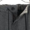 Ships Check Pattern Easy Slacks Pants M Charcoal Gray Men's Used