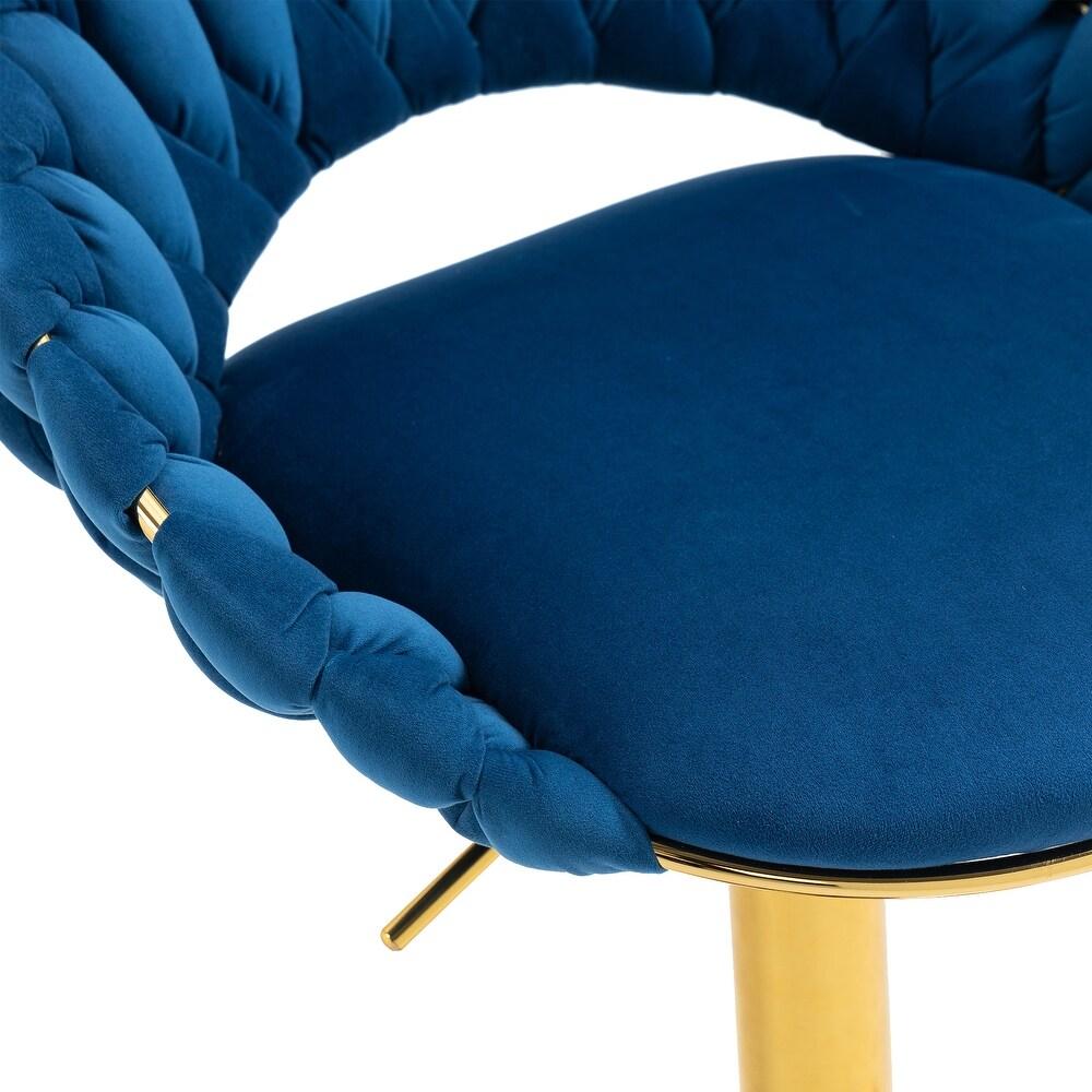 Adjustable Stool, Bar Stool, FARVISO Blue Elegant Loft