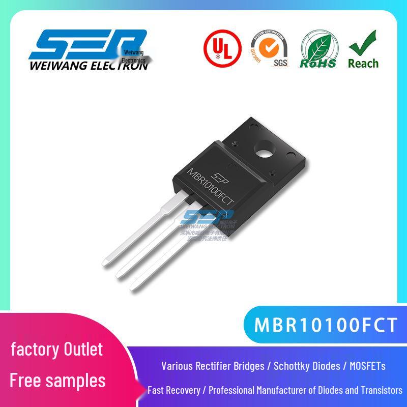 

SEP MBR10100FCT Schottky Diode, 10A/100V for Switching Power Supply
